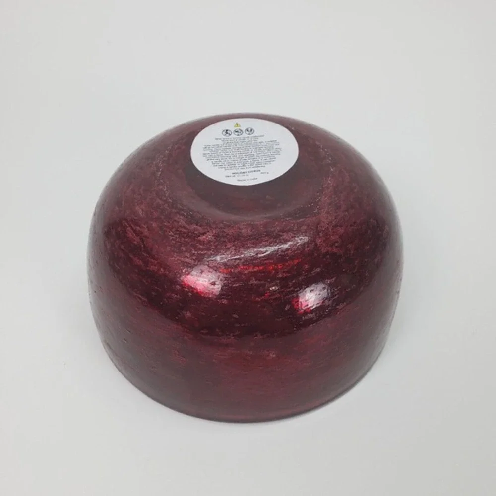 Tres Jolis Holiday Citrus 4-Wick Soy Blend Scented Candle 21.2 oz Red Glass Bowl